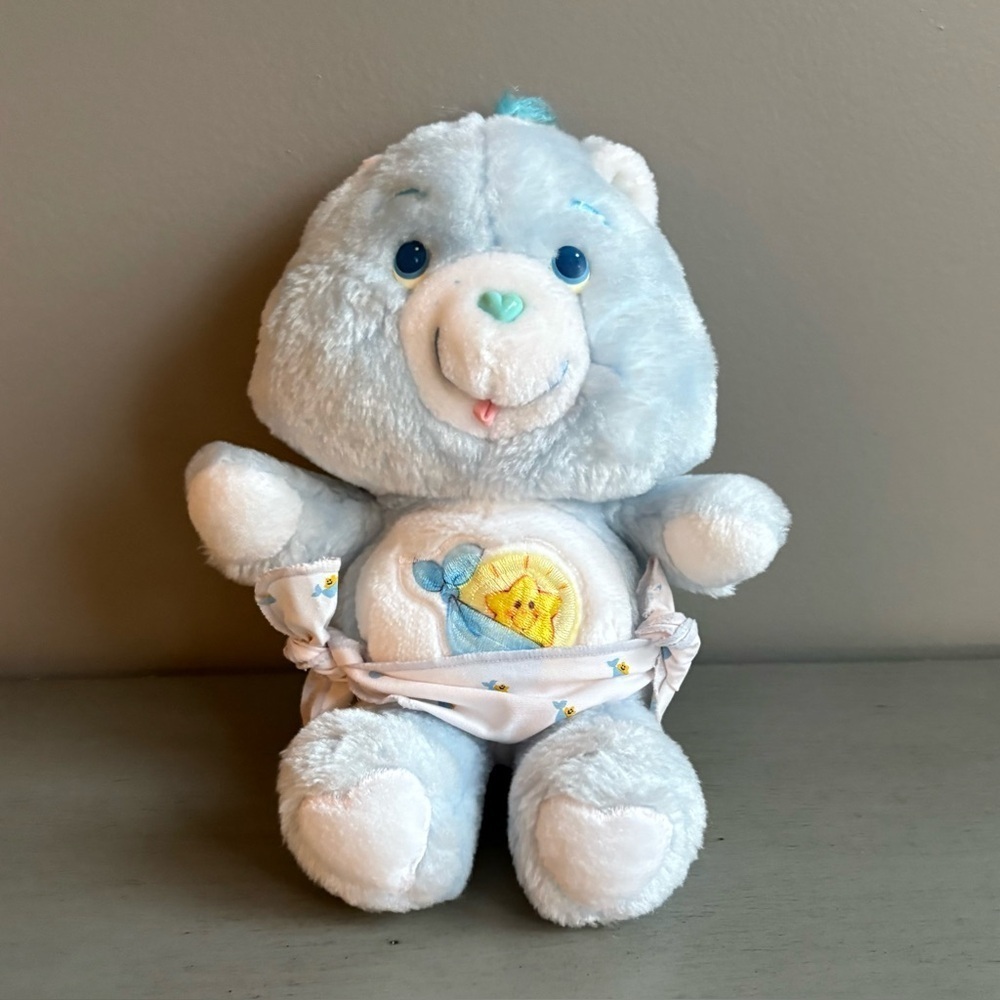 VTG Care Bears Plush Kenner 1983 Baby Tugs Bear Collectible 11" Blue Diaper RARE